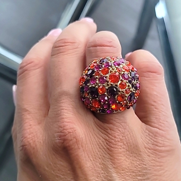 DESIGNER CLIP ON EARINGS & RING - Picture 4 of 5